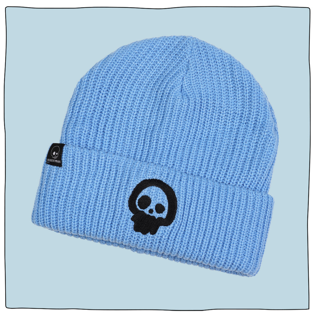 Beavertown Skull Beanie in Blue